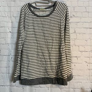 Grey And White Pullover